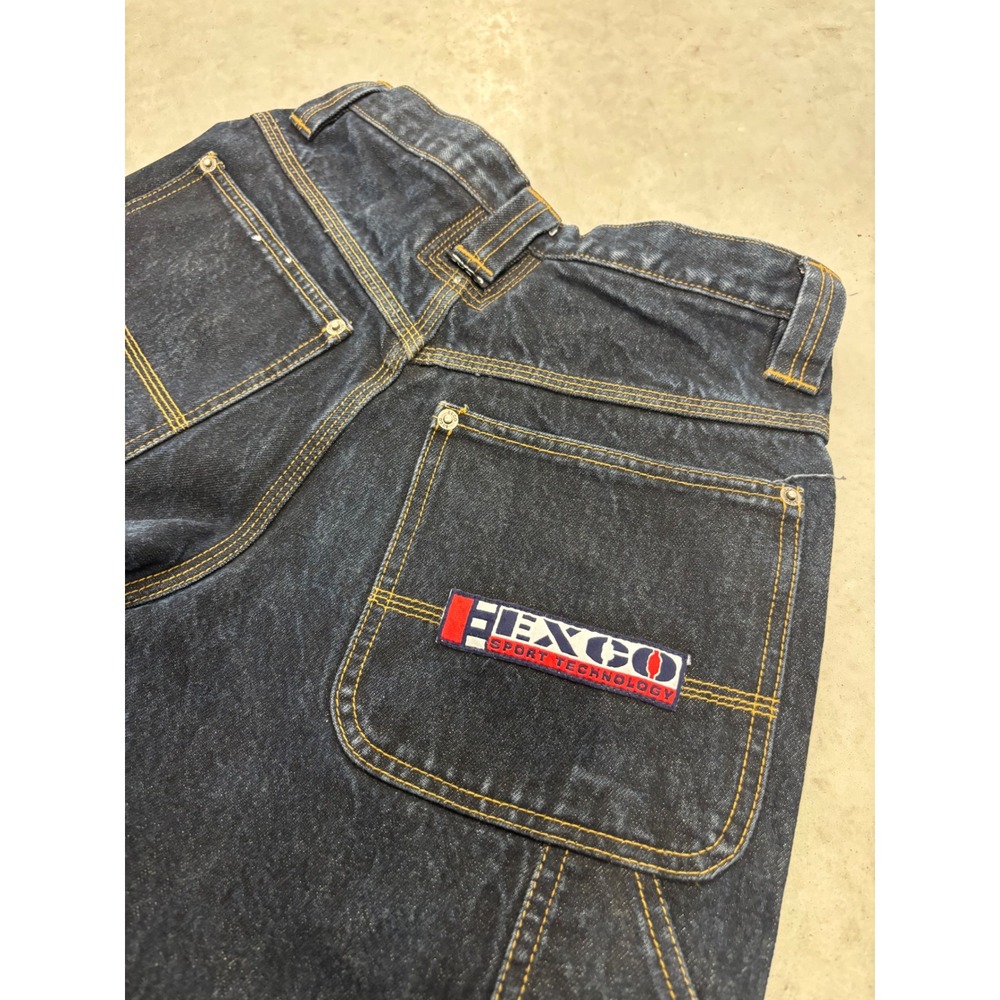 Vintage Exco Sport Technology Baggy Carpenter Jeans Dark Wash Wide Leg 26 - Picture 6 of 8